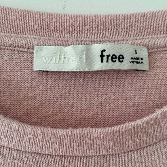 Wilfred Free Tie Front Crop Shirt - Picture 3 of 5